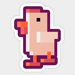 Chicken Jump Sticker